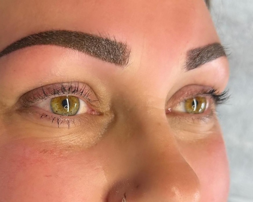 Powder brows, direct na de behandeling